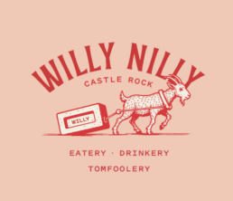Willy Nilly Eatery and Drinkery Logo